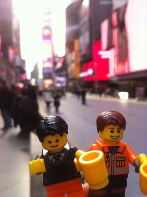 Chuck and Norris in Time Square New York2