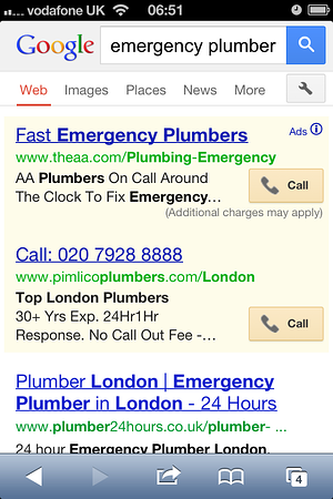 Click To Call Adwords Call Extensions