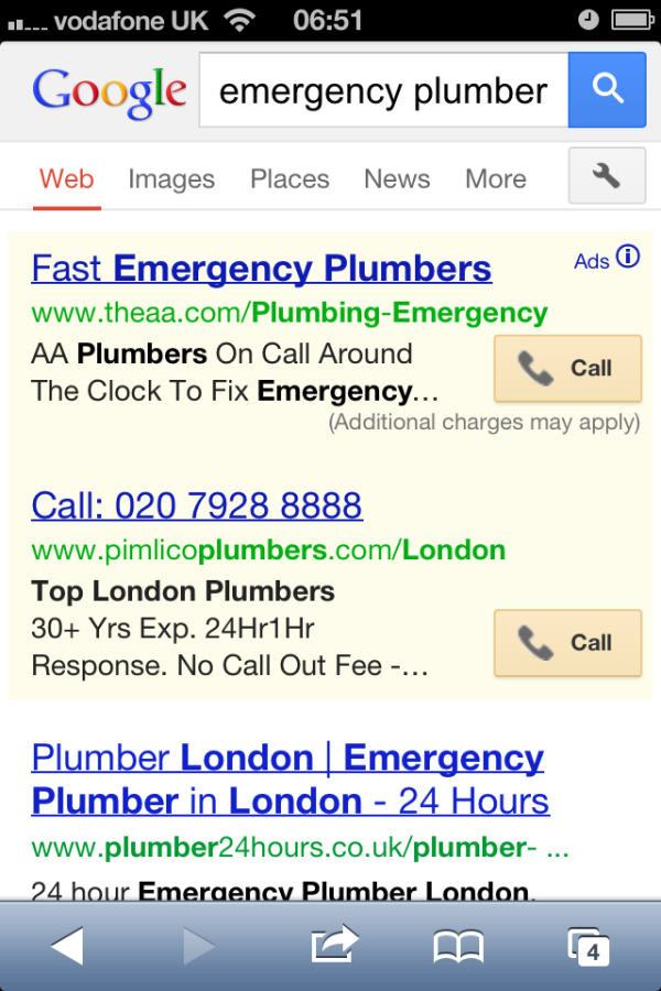 Click To Call Adwords Call Extensions