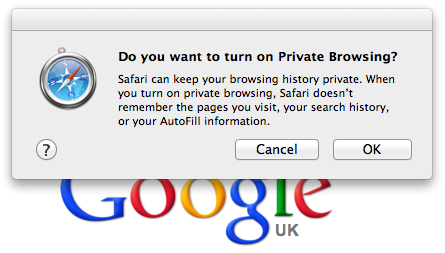 Private Browsing in Safari