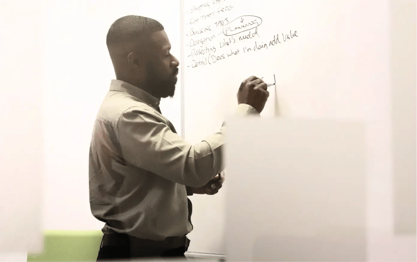 Daniel Client Success Manager at JDR putting together a client strategy