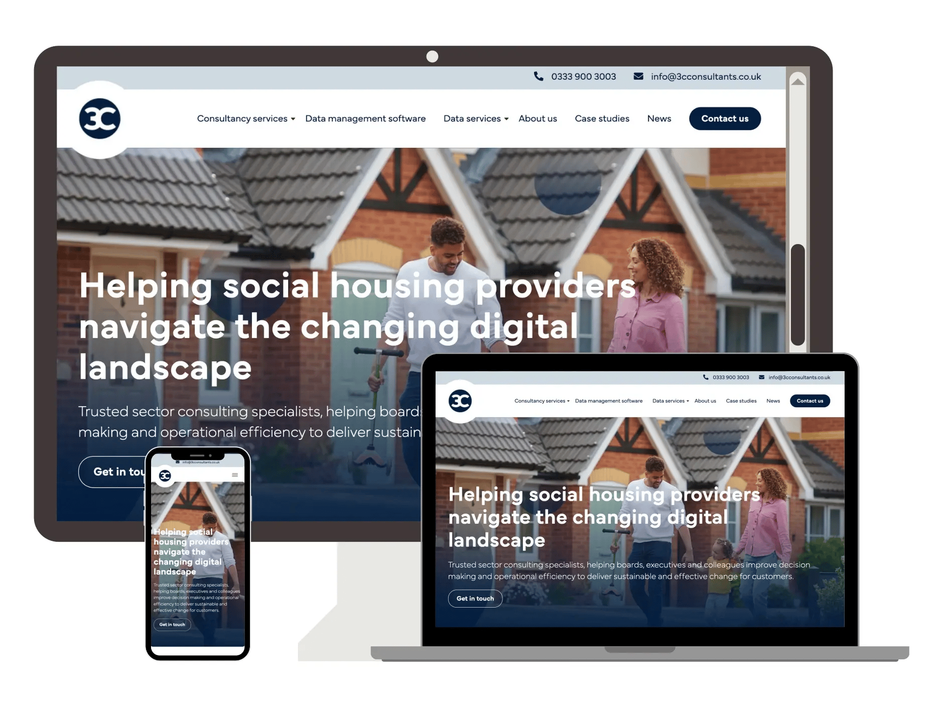 Website built by JDR that is responsive on different movile devices