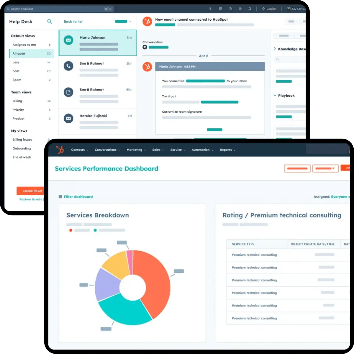 HubSpot Service Hub Onboarding Dashboard