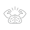 Powerful brain icon