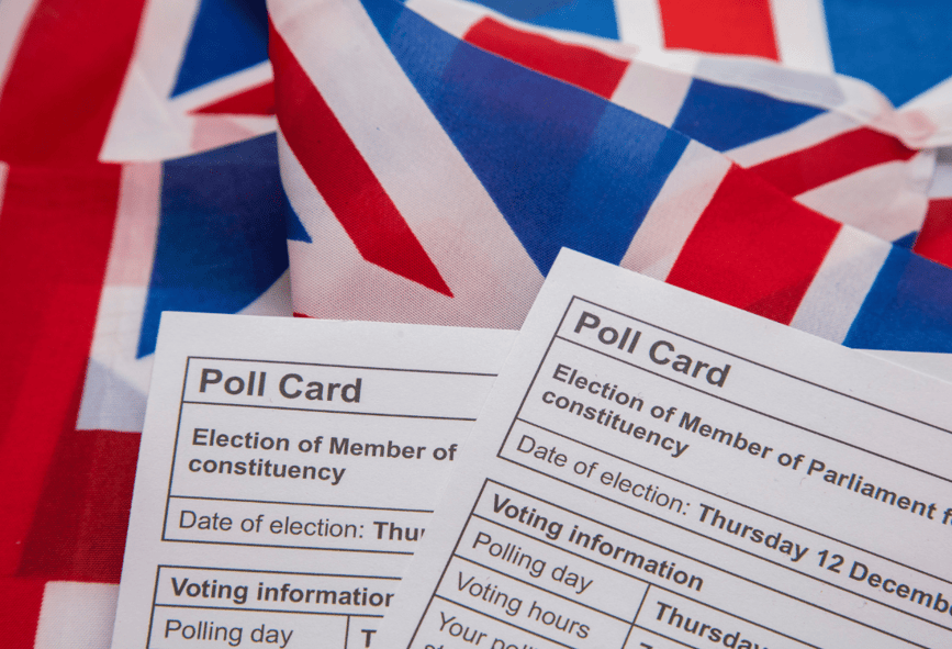 People choosing a candidate to vote after being influenced by their marketing campaigns and the strategies used.