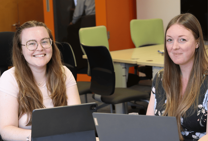 Ellis and Amy from JDR creating high-value content. 
