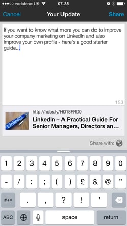 Sharing Content On LinkedIn