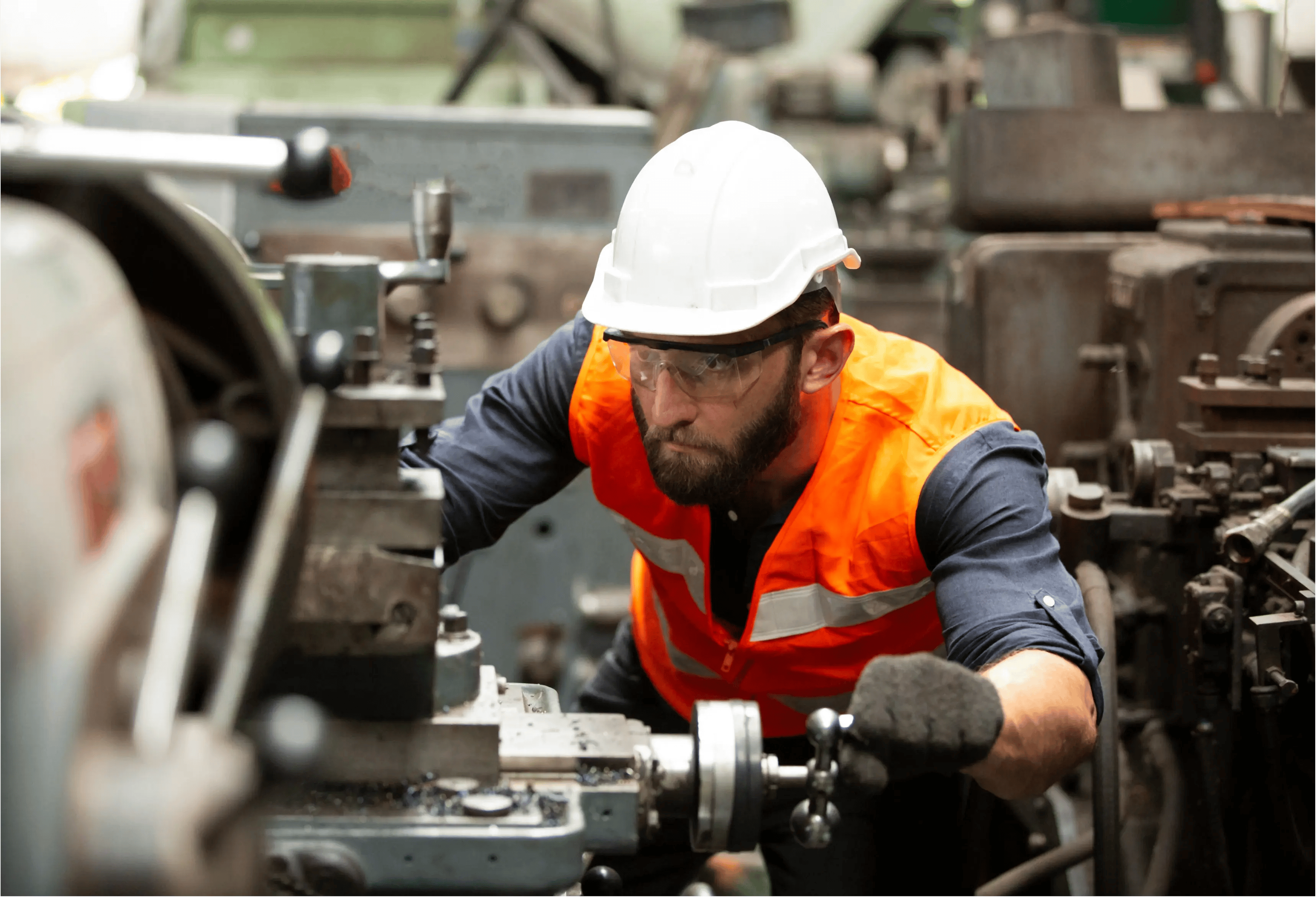 Technician working at the workshop.