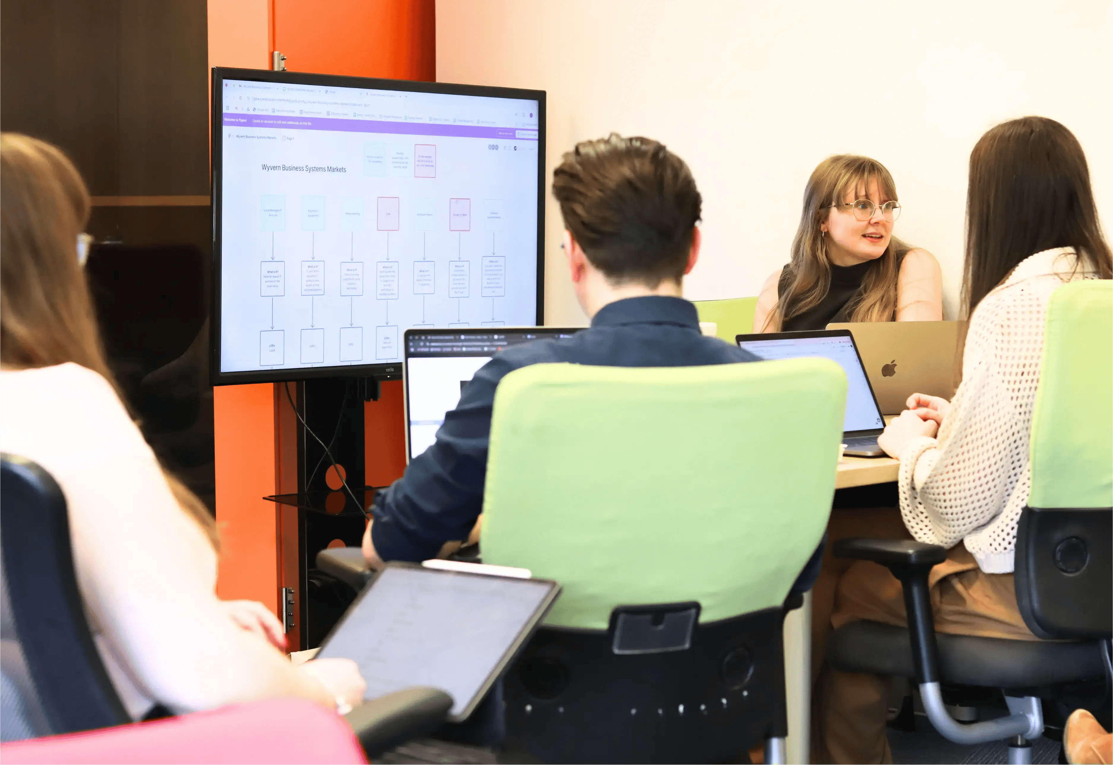 Internal strategy meeting at JDR