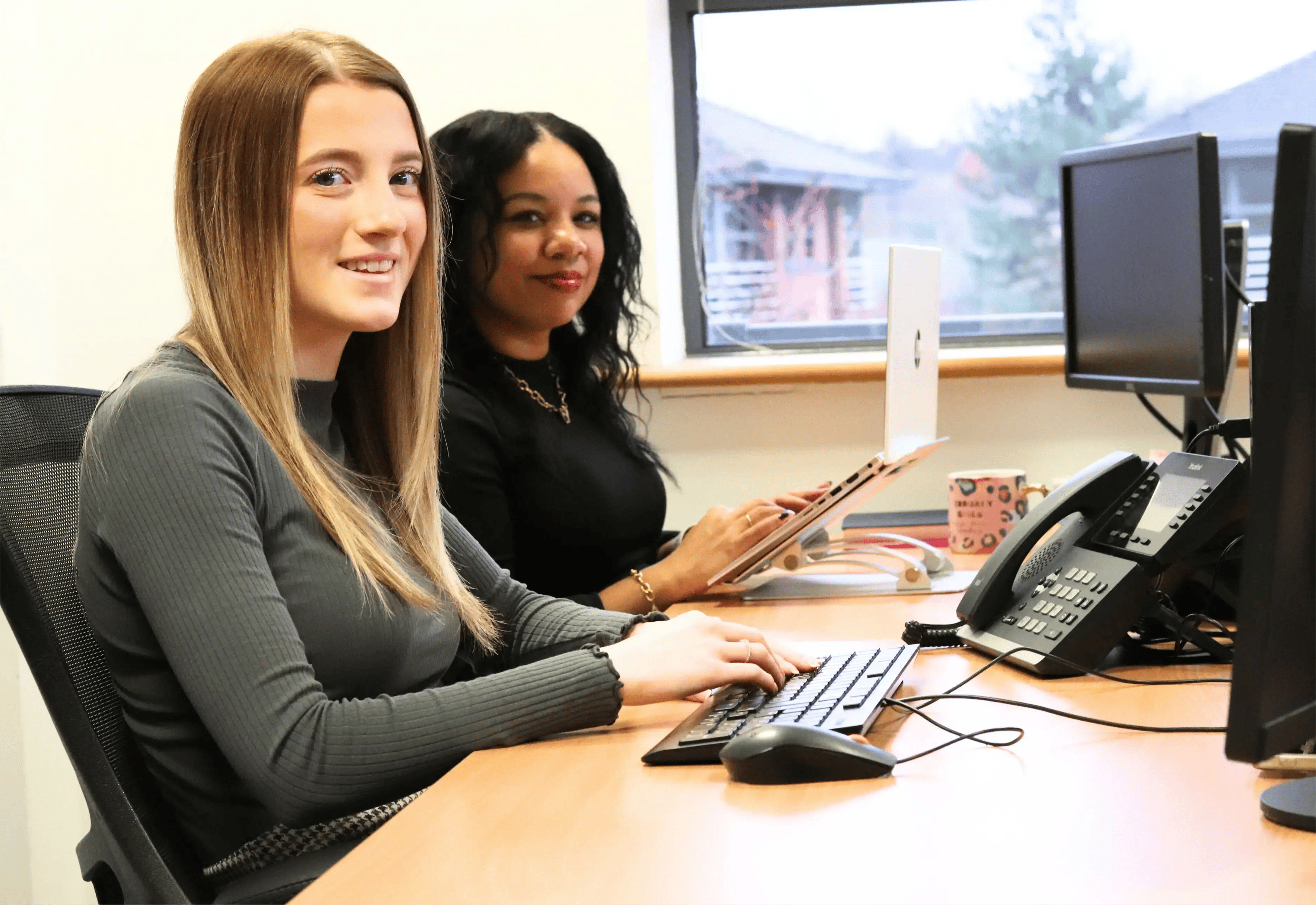 Ellie and Kerry Working on Buyer Personas and Buyer Journeys