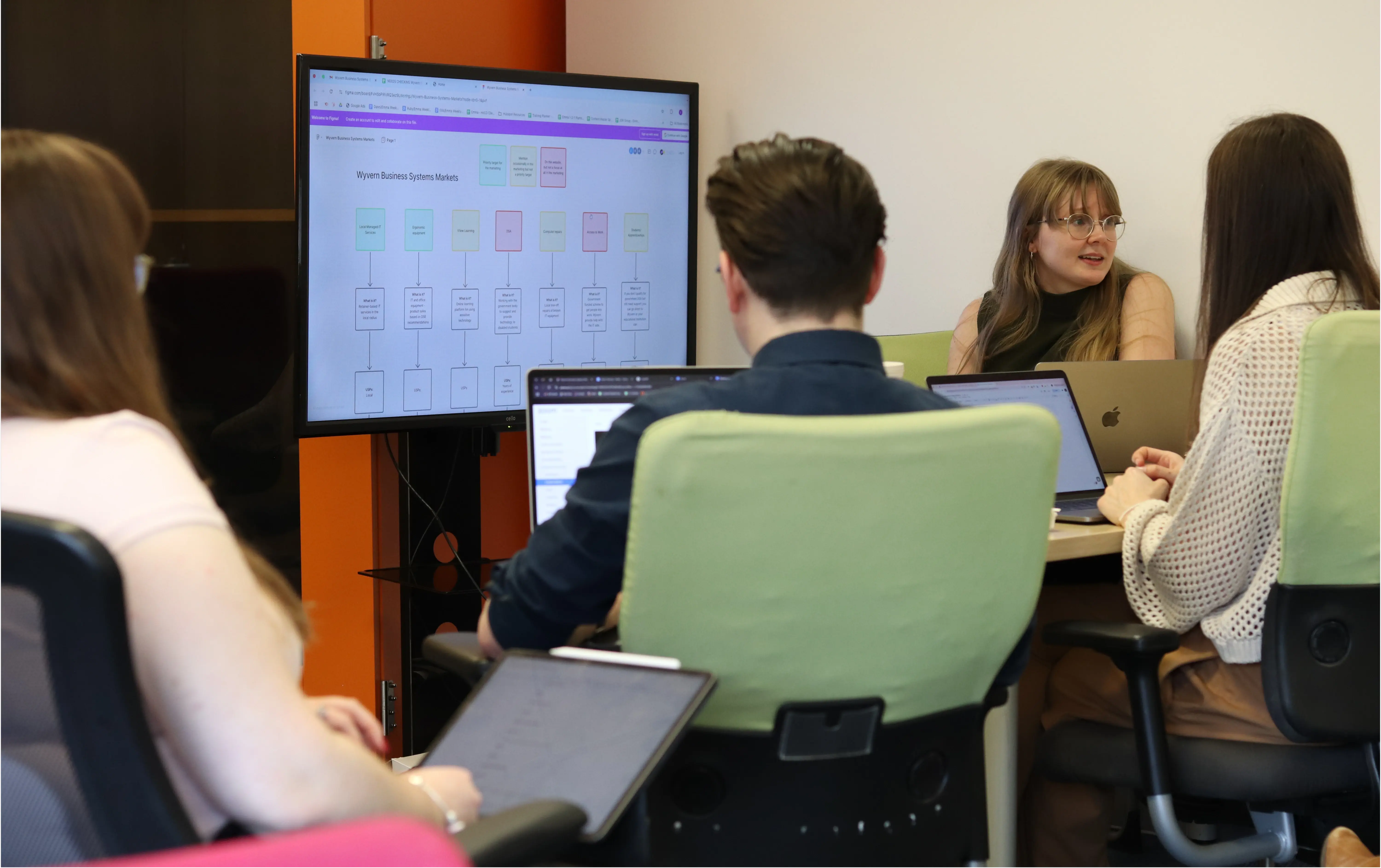 Emma from JDR educating the team on the rise of social commerce.