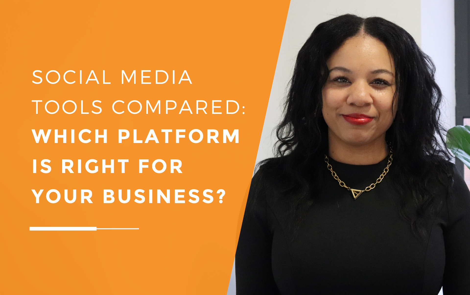 Kerry from JDR proudly presenting to a client a breakdown of the best social media management tools for 2026.