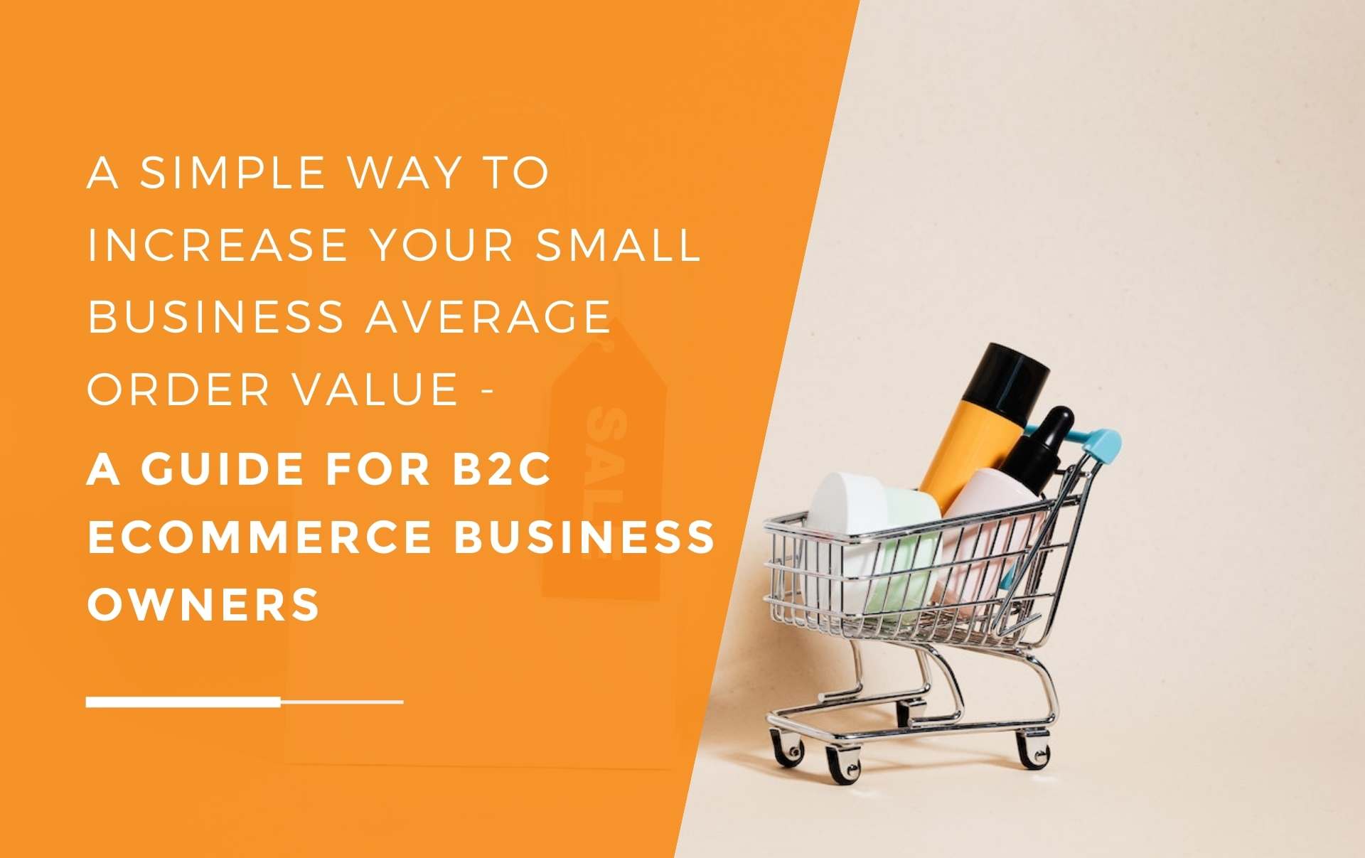 A shopping cart of someone doing their shopping online on an Ecommerce business's website who is trying to maximise their AOV optimisation 