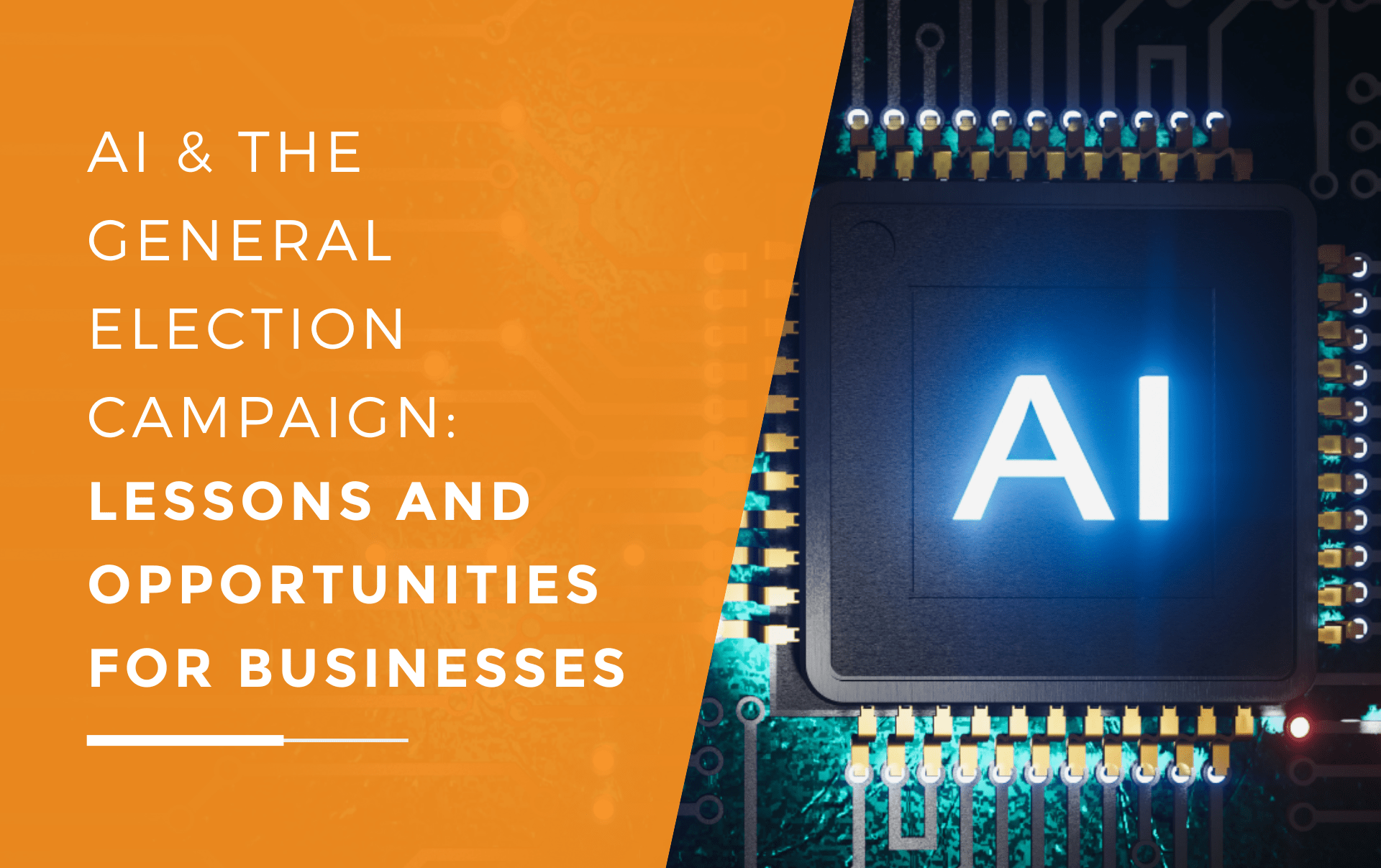 AI being used in the election campaigns in a way that could be potentially beneficial to businesses.