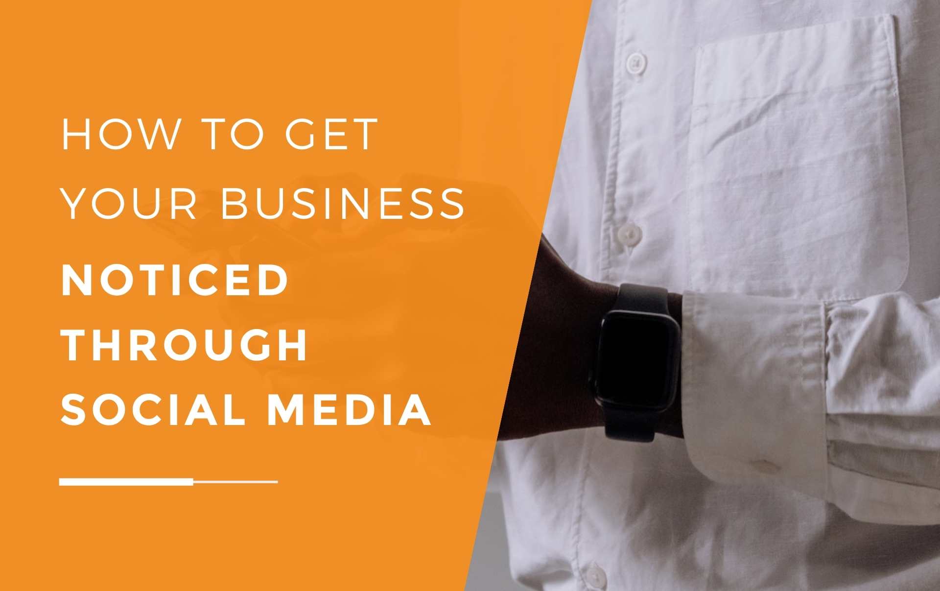 A businessman in a dress shirt on his smartphone using social media for his business which is successfully growing through his social media marketing strategy