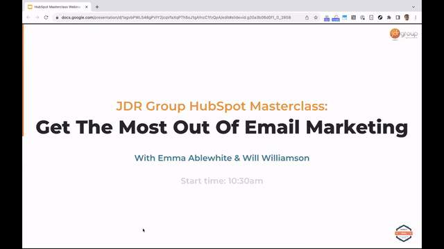 HubSpot Masterclass Webinar - Email Marketing and Lists