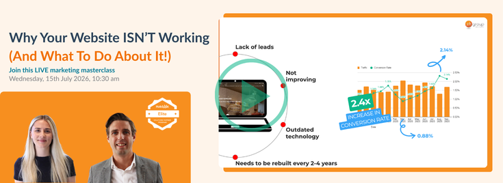 Upcoming: LIVE HubSpot Masterclass: Improve Your Website Conversion Rate With HubSpot