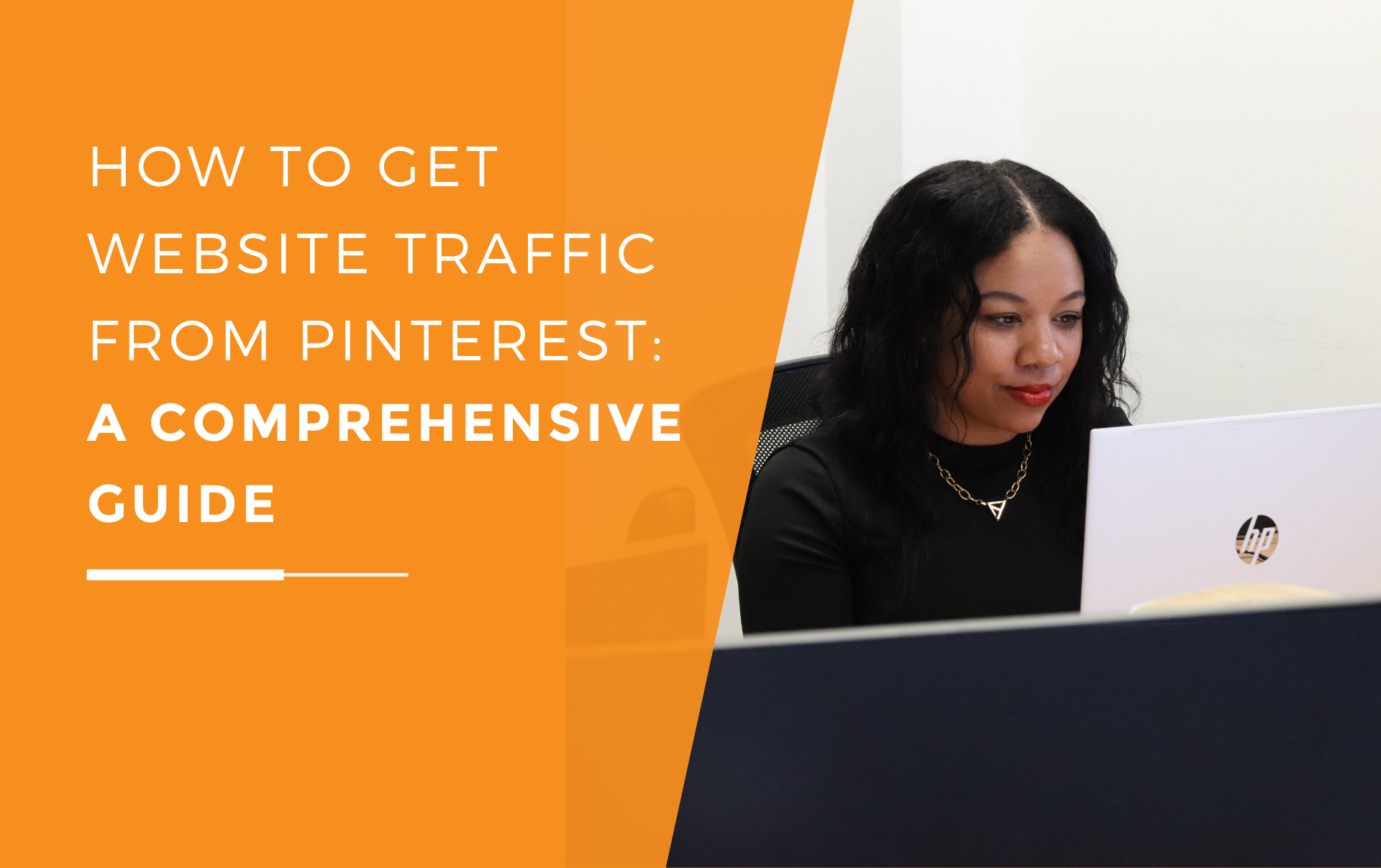 A pinterest guru working on how to get more website traffic from Pinterest.