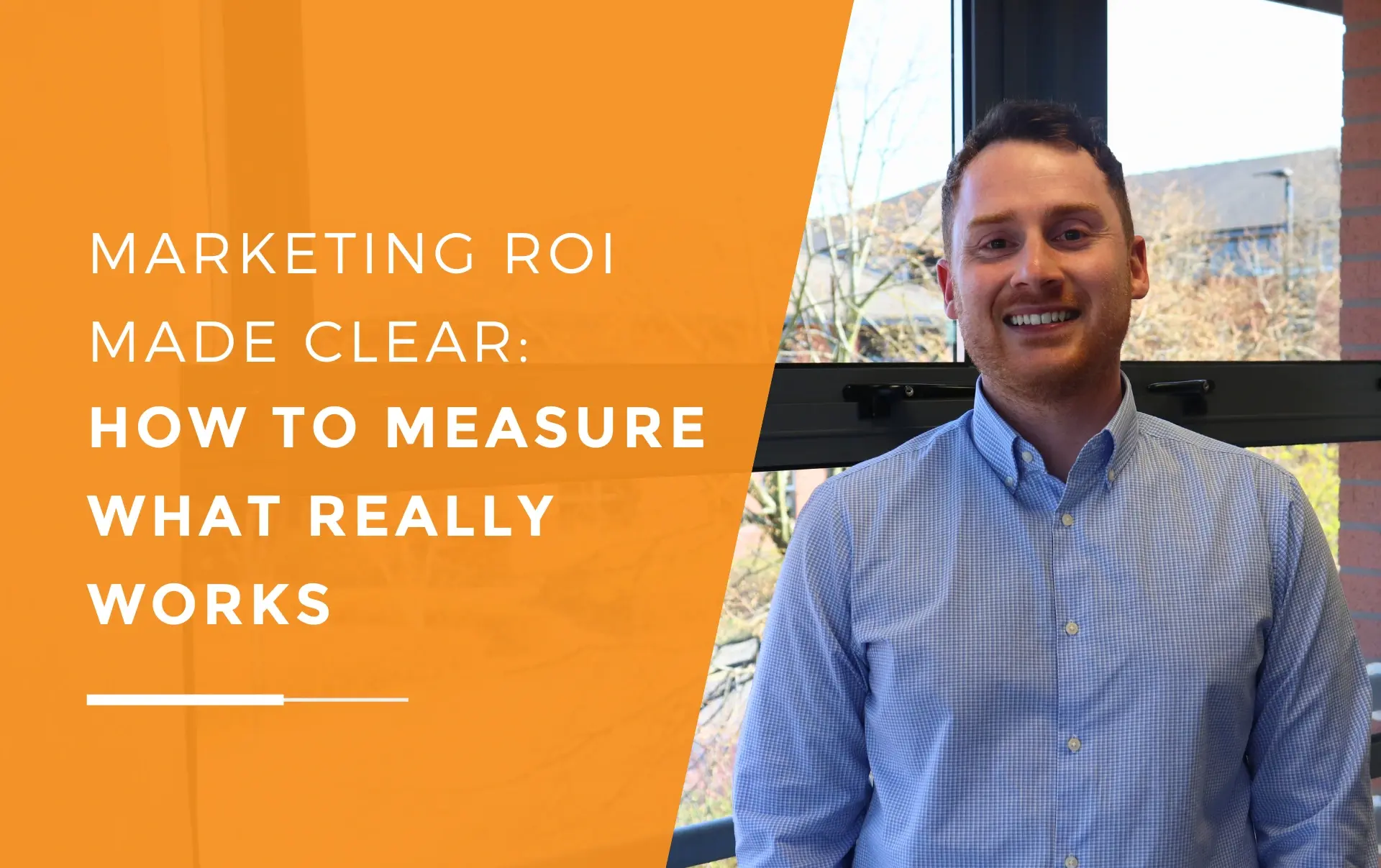 John from JDR, a Marketing expert explaining how to measure marketing ROI clearly and confidently.