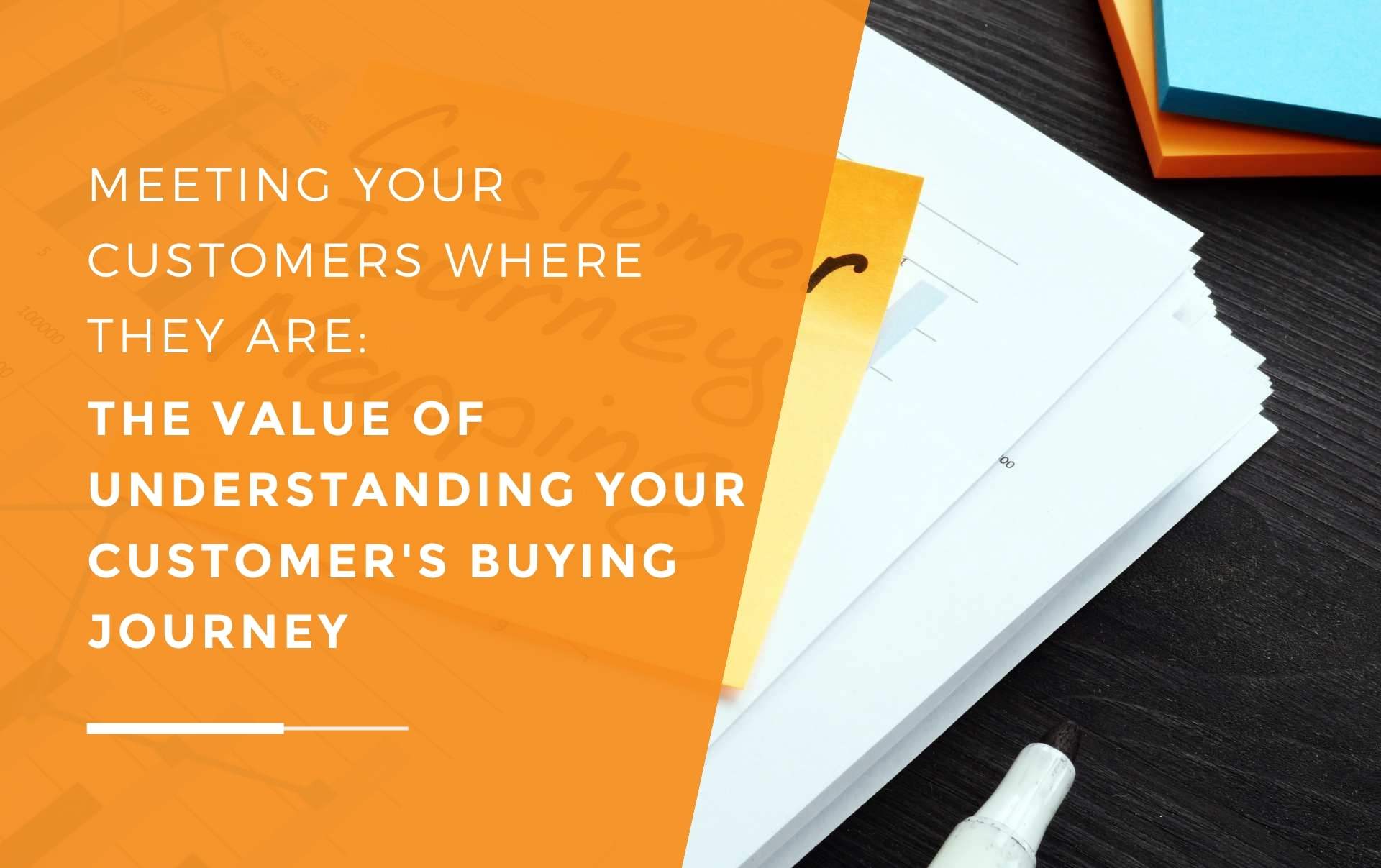 A business owner mapping out their customer's buying journey to better understand how to attract more customers
