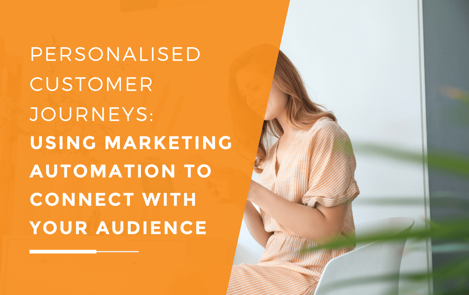 A customer receiving personalised marketing automation from a small business to help strengthen the relationship between both parties.