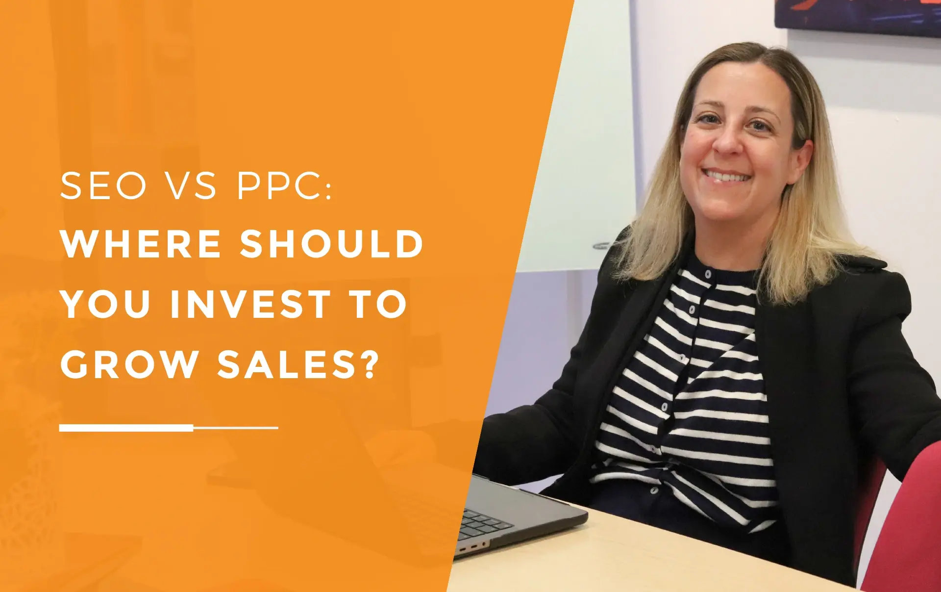 Leanne from JDR Group explaining how SEO and PPC support business sales growth.