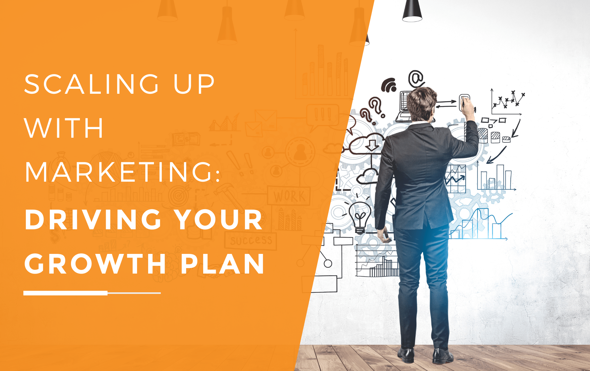 A business owner utilising marketing to strategically scale up their operations and effectively implement their growth plan.