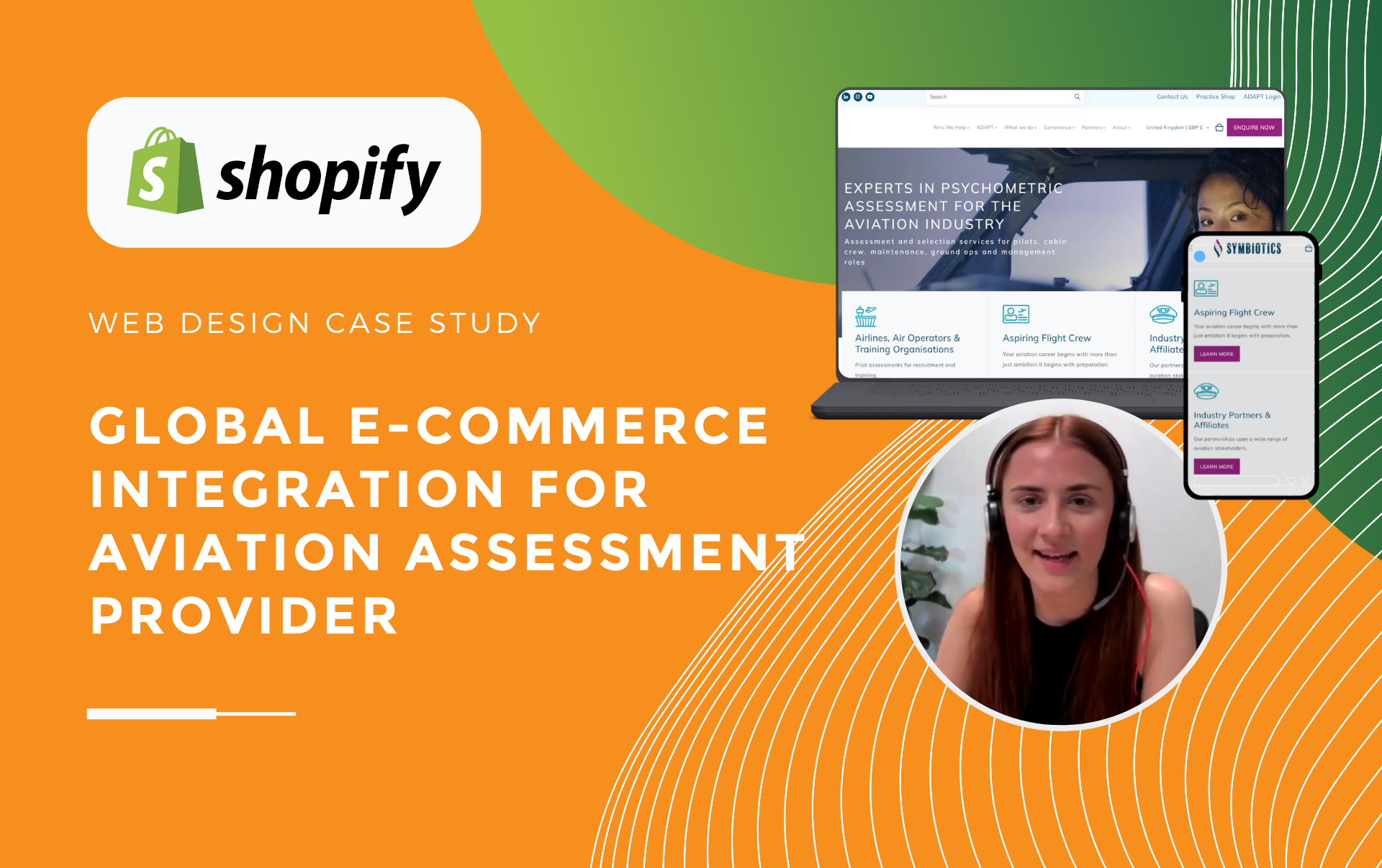 Charlotte from JDR explaining to a client how their analytic reports have improved since getting a new website with JDR.