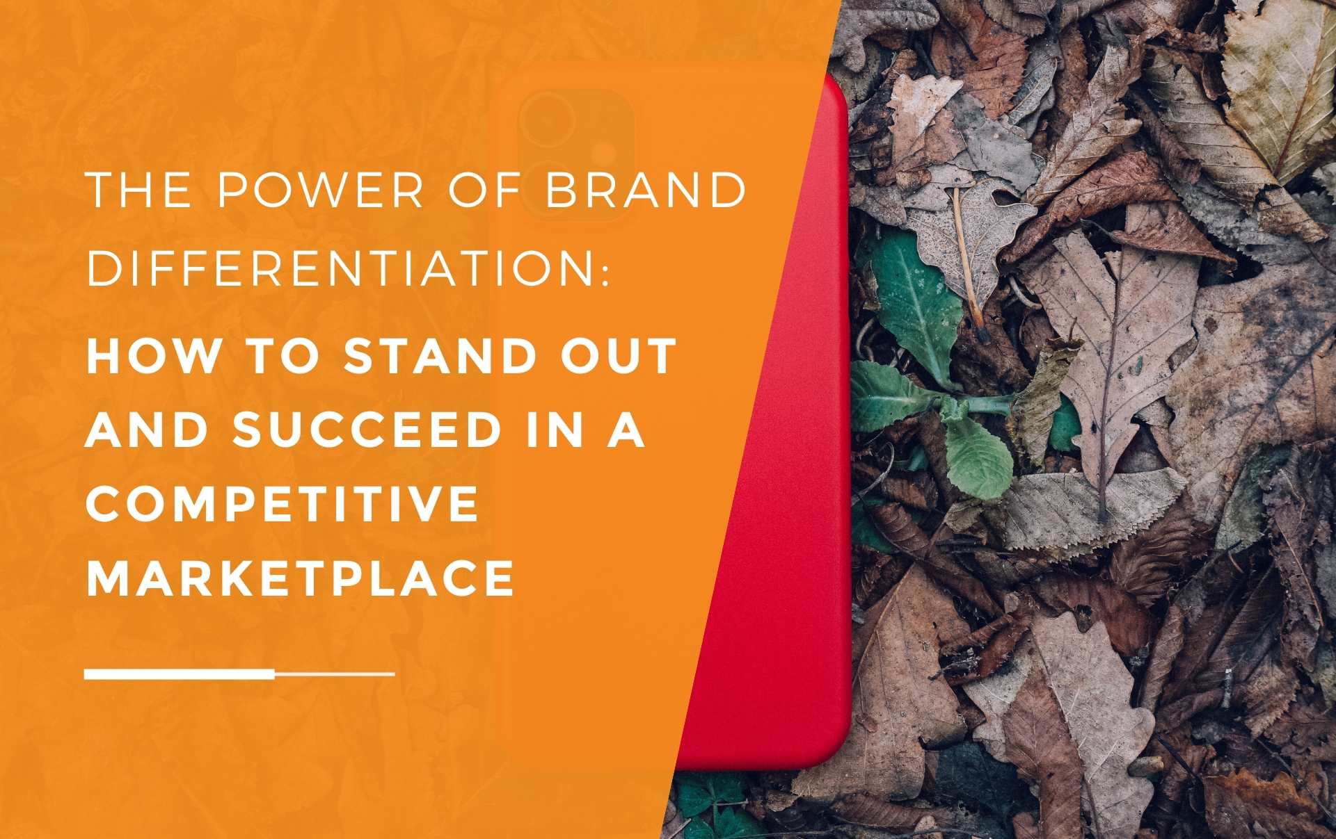 An Apple phone with a bright phone case within leaves able to be differentiated among different brands through effective marketing
