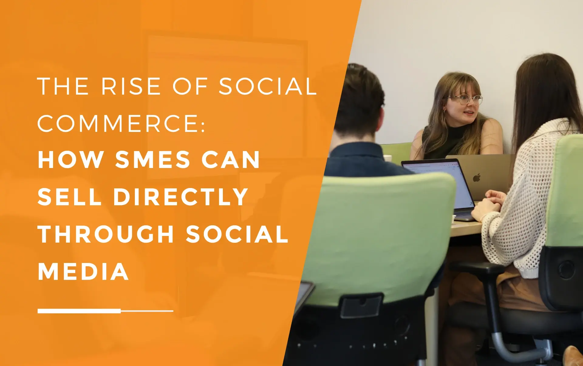 Emma from JDR educating the team on the rise of social commerce.