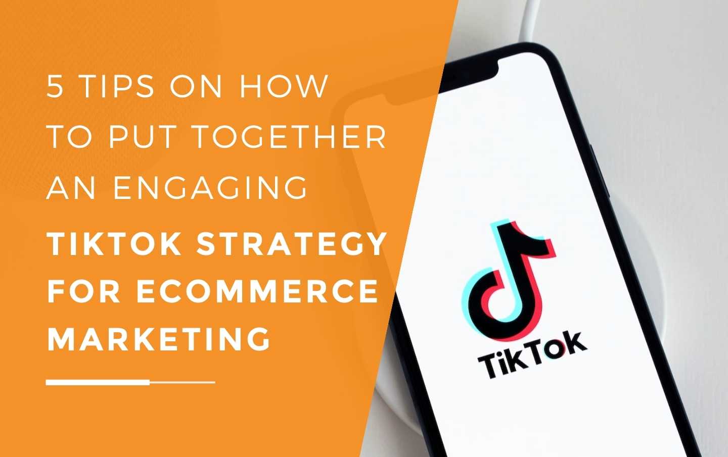 An ecommerce business owners iPhone with TikTok open on the screen as they start their TikTok marketing strategy to promote their business