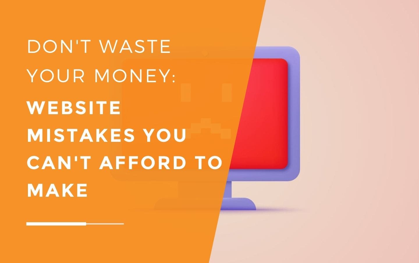 A desktop screen which has gone red with a sad face as the website it was trying to show has done too many mistakes that it's costing to the business.