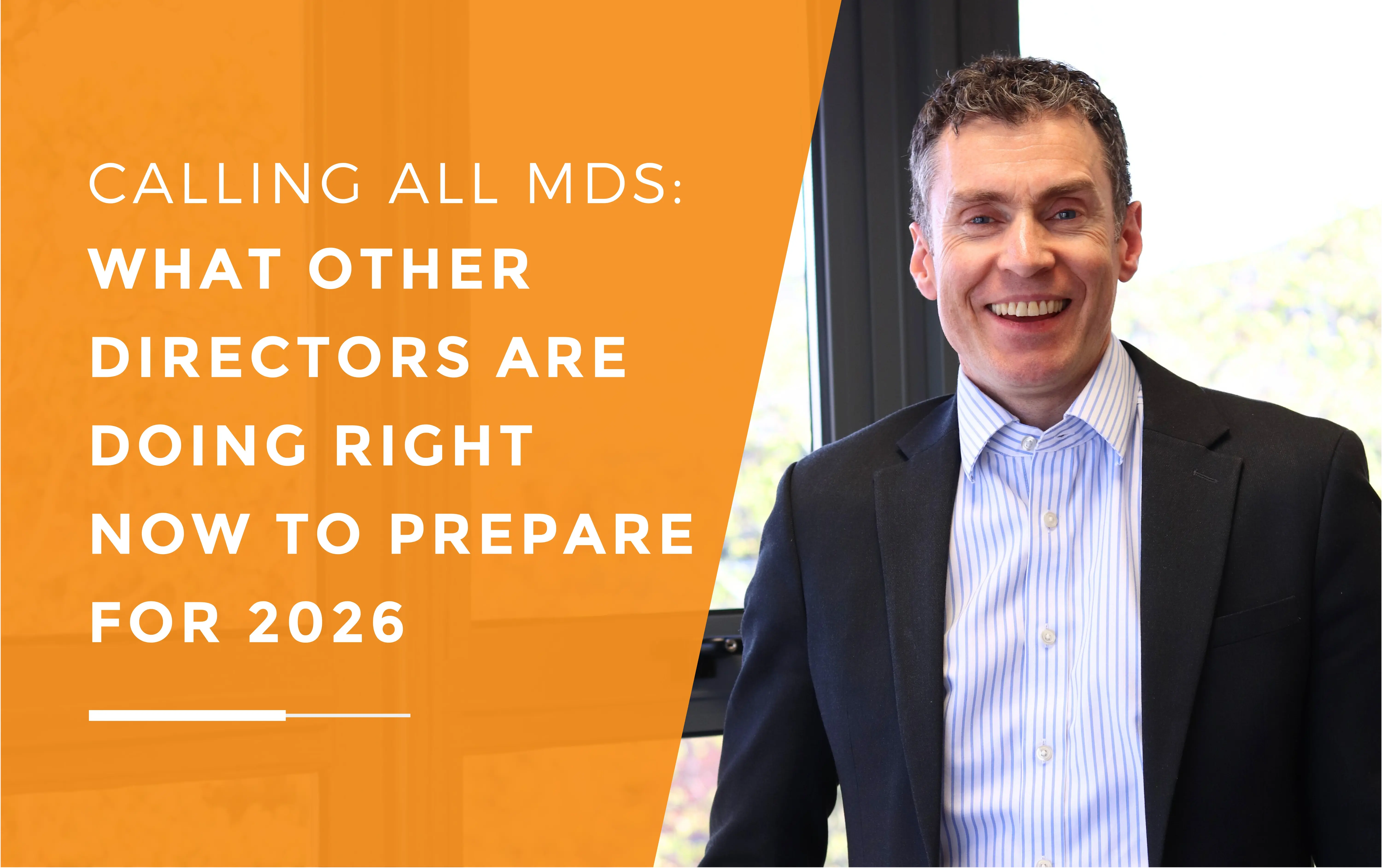 Will from JDR breaking down what other MDs are doing now to prepare for 2026.